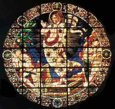 The Resurrection of Christ Stained Glass Window Paolo Uccello